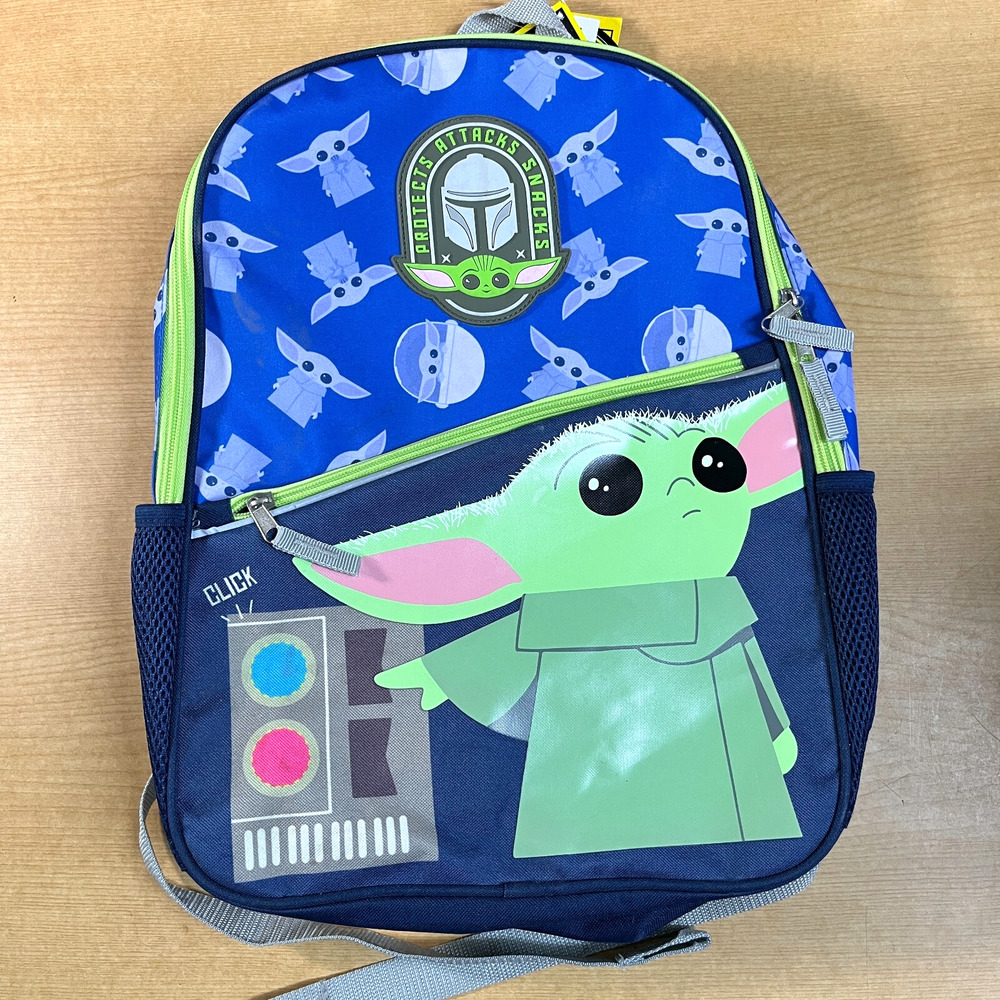 Baby Yoda Backpack The Mandalorian Tech Sleeve Padded Star Wars New